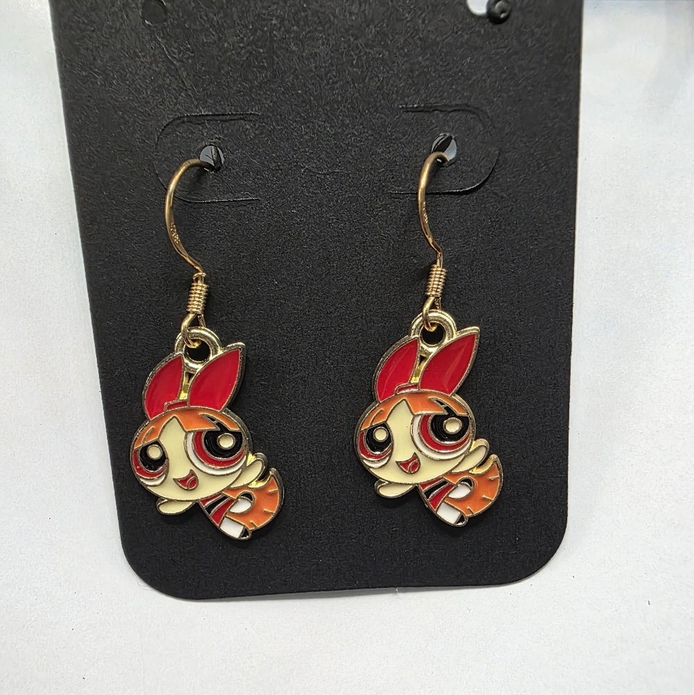 Powerpuff Girls‎ BLOSSOM Earrings Handmade Hypoallergenic BUNDLE & OFFER 2SAVE